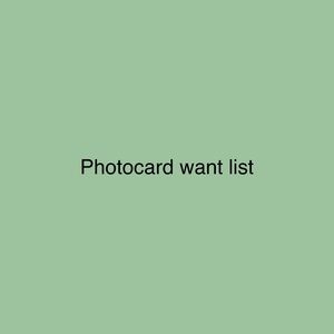 K-pop Photocard Wishlist